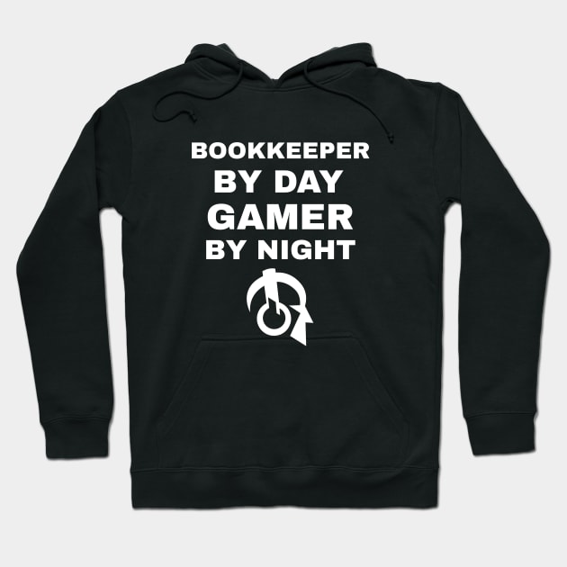 Bookkeeper By Day Gamer By Night Hoodie by fromherotozero